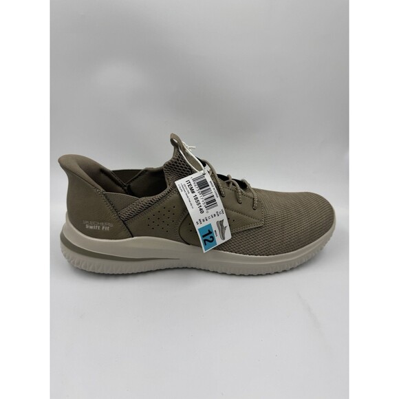 Skechers Men's Classic Fit Sneakers with Air-Cooled Memory Foam Tan Beige Sz 12 - Picture 8 of 14